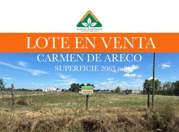 Terreno , Carmen de Areco · Lote en Venta Carmen de Areco