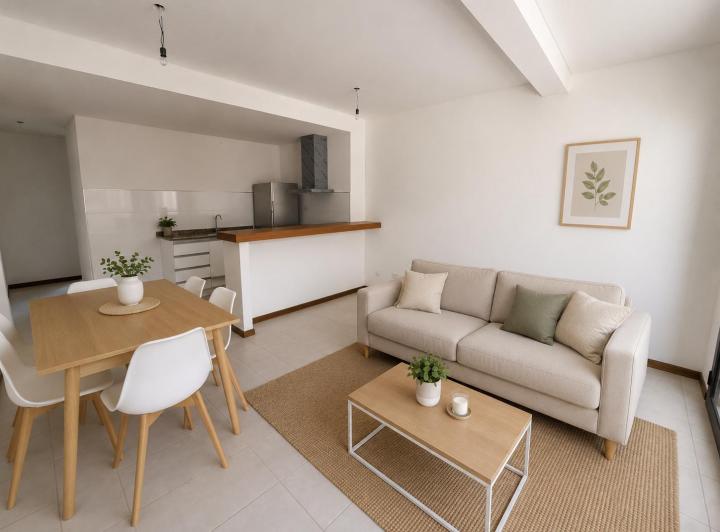 Departamento · 60m² · 2 Ambientes · 1 Cochera