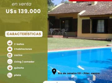 Quinta vacacional de 3 ambientes, Pilar · Quinta en Venta en Pilar Centro – 647 m² – Ideal Desarrollo o Vivienda