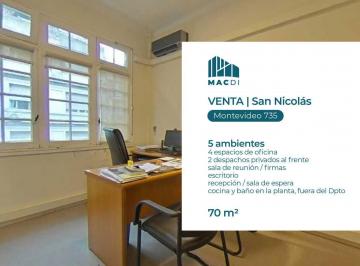Oficina comercial · 70m² · 5 Ambientes · Excelente Oficina en Venta Toda Hecha a Nuevo.