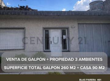 Casa · 173m² · 4 Ambientes · 3 Cocheras · Venta Galpon con Vivienda Quilmes Oeste