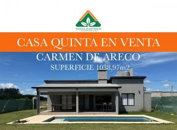 Casa de 1 ambiente, Carmen de Areco · En Venta Casa Quinta en Carmen de Areco
