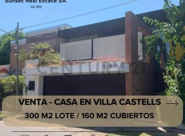Casa · 160m² · 5 Ambientes · 1 Cochera · Venta de Casa - Villa Castells