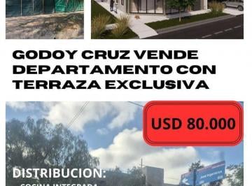 Departamento · 60m² · 4 Ambientes · 1 Cochera · Venta de Departamento a Estrenar - B° Trapiche, Godoy Cruz.