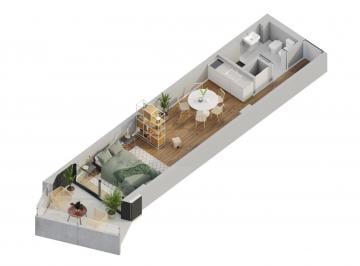 Departamento · 27m² · 1 Ambiente · Inversión en Pozo de Boutique en Palermo