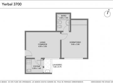 Departamento · 32m² · 2 Ambientes · Depto 2 Amb Floresta