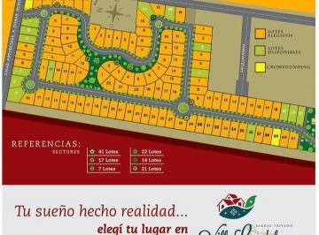 Terreno · 500m² · Venta de Lote en B° Privado "Villa Guadalupe" - Cruz de Piedra, Maipú.