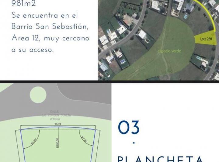 Terreno · 981m²