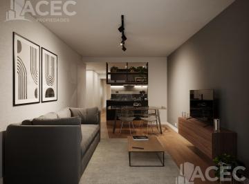 Render Estar Comedor · Venta Departamento 1 Dormitorio - Rosario Centro
