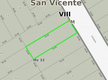 Terreno · 350m² · Terreno en Venta - 350 m² - Alejandro Korn, San Vicente