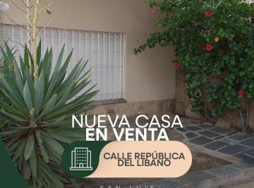 Casa de 4 ambientes, San Luis · Casa 3 Dorm. en Venta