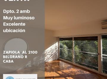 Departamento de 2 ambientes, Belgrano · Excelente Departamento de 2 Amb en Belgrano R - Super Luminoso - Balcón Francés