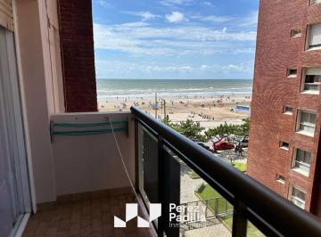 Departamento de 2 ambientes, Mar de Ajó · Depto 2 Amb. Céntrico Frente Al Mar - Edificio Ancla XI - 4º Piso C/ Balcón Vista Lateral