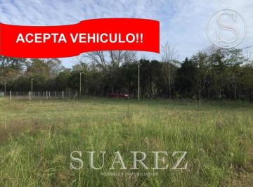 Terreno · 1200m² · Terreno en Venta Zona Oeste Acepta Vehiculo Parte de Pago