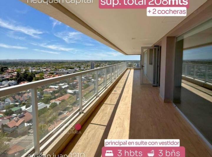 Departamento · 200m² · 3 Dormitorios · 2 Cocheras