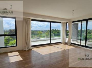 Living · Venta con Renta Departamento 4 Ambientes a Estrenar en Barrio Puerto Escondido Nordelta
