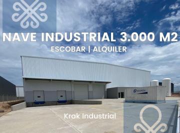 Depósito · 3000m² · Alquiler de Depósito Industrial de 3.000 m² en Plaza Industrial Escobar