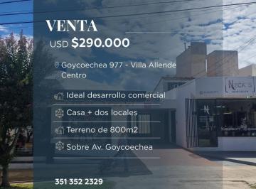 Casa · 800m² · 3 Dormitorios · 1 Cochera · Conjunto Propietario de Casa + Dos Locales en Villa Allende Centro Ideal Para Desarrollista