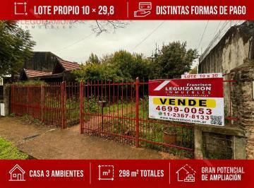 Casa · 70m² · 3 Ambientes · Lote Propio - 298 m² - Apto Credito - Zona Residencial - Oportunidad