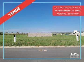 Terreno · 360m² · Venta | 2 Lotes Contiguos 360 m² - B° Tres Gracias, 2° Etapa