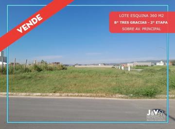 Terreno · 360m² · Venta | Lote Esquina 360 m² - B° Tres Gracias, 2° Etapa