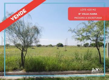 Terreno · 385m² · Vendo Lote 420 m² - B° Villa Juana - Alta Gracia