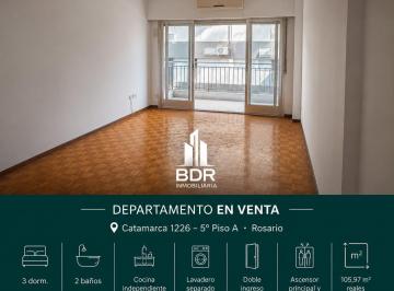 Departamento · 105m² · 6 Ambientes · Semipiso en Venta - Pleno Centro - Rosario