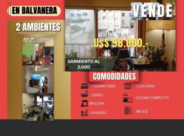Departamento · 48m² · 2 Ambientes · 1 Cochera · Depto 2 Ambientes, Sarmiento Al 2.000,u$d 98.000. -,c/cochera, Baulera.