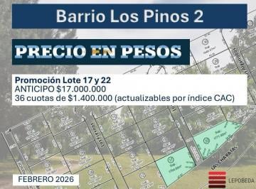 Terreno · 1771m² · Terreno Lote en Venta en Barrio Parque Los Pinos, Exaltación de La Cruz, G. B. a. Zona Norte