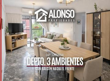 Departamento · 68m² · 3 Ambientes · Departamento 3 Ambientes con Dos Balcones en Venta