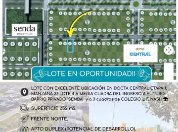 Terreno · 252m² · Terreno 252 Docta Central Apto Duplex