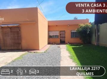 Casa de 3 ambientes, Quilmes · Venta Casa 3 Amb. con Cochera, Jardin y Patio - Quilmes