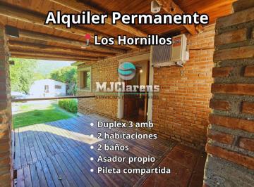 Casa · 60m² · 3 Ambientes · 1 Cochera · Dúplex 3 Ambientes con Balcón y Pileta - Centro Los Hornillos