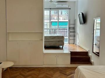 Departamento de 2 ambientes, Palermo · Luminoso Monoambiente Dividido con Balcón Al Frente – Las Cañitas – Apto Crédito