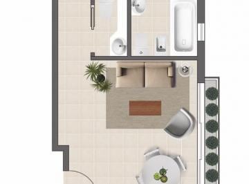 Departamento · 51m² · 2 Ambientes · 1 Cochera · Departamentos 3 y 2 Ambientes, a Estrenar.