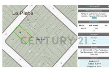 Terreno · 800m² · Lote Para Desarrollo - Casco La Plata