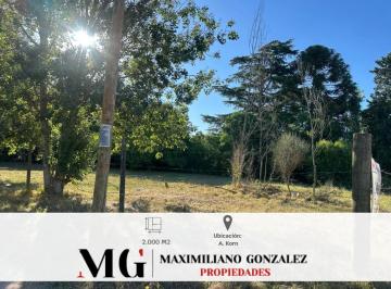 Terreno · 2000m² · Lote en Venta Alejandro Korn