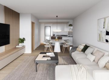 Cocina, living, comedor referencial. · Departamento en Caballito