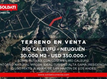 Terreno · 30000m² · Terreno de 3 Hectáreas en Venta con Costa del Rio Caleufu - Neuquen