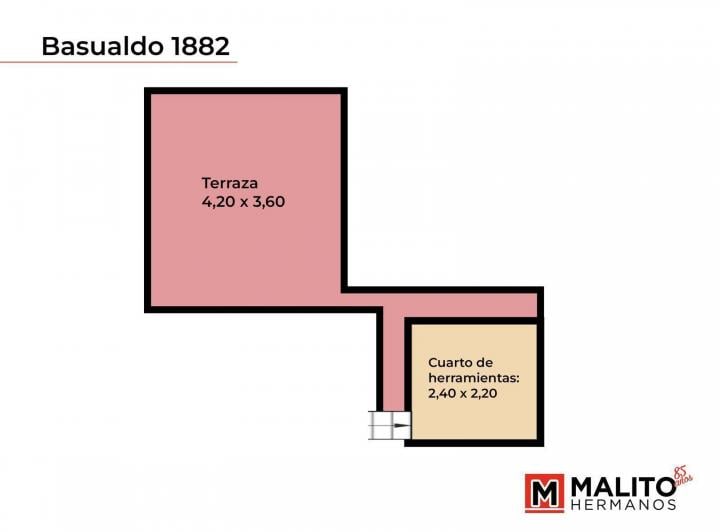 PH · 48m² · 3 Ambientes