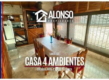 Casa · 118m² · 4 Ambientes · 2 Cocheras · Venta Casa 4 Ambientes en Lanus Este