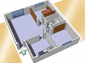 Departamento de 3 ambientes, La Paternal · Reservado - Departamento Lateral Tres Ambientes en Alquiler