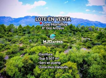 Terreno · Lote de 5.507 m² con Escritura Vista a Sierras y Costa de Arroyo Los Hornillos