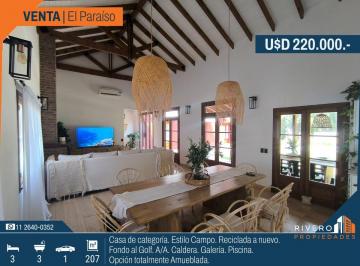 Casa de 4 ambientes, Presidente Perón · Casa Estilo Campo - Reciclada a Nuevo - 3 Habitaciones - Piscina - El Paraíso