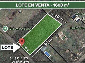Terreno · 1615m² · Terreno 20x80 m en General Rodriguez - Imperdible