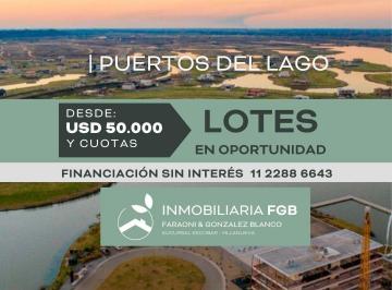 Terreno · 800m² · Puertos del Lago | Escobar | Lotes Desde 50.000usd y Cuotas | Contactanos Hoy | Tenemos Las Mejores