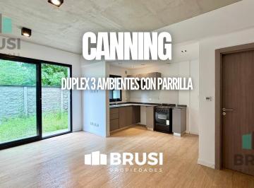 Departamento · 110m² · 3 Ambientes · 1 Cochera · Departamento en Venta en Canning Exclusivo - 3 Ambientes Tipo Dúplex