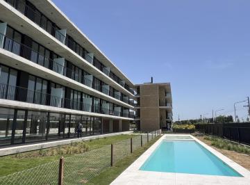 Departamento · 45m² · 2 Ambientes · 1 Cochera · Alquiler Departamento 2 Amb C Jardín en Pb. Terrazas de Santa María. Villanueva.