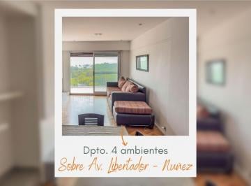 Departamento · 109m² · 4 Ambientes · 1 Cochera · Venta Departamento 4 Ambientes Nuñez Sobre Av Libertador