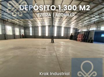 Depósito · 1300m² · Alquiler de Depósito en Polo Industrial Ezeiza de 1.300 m²